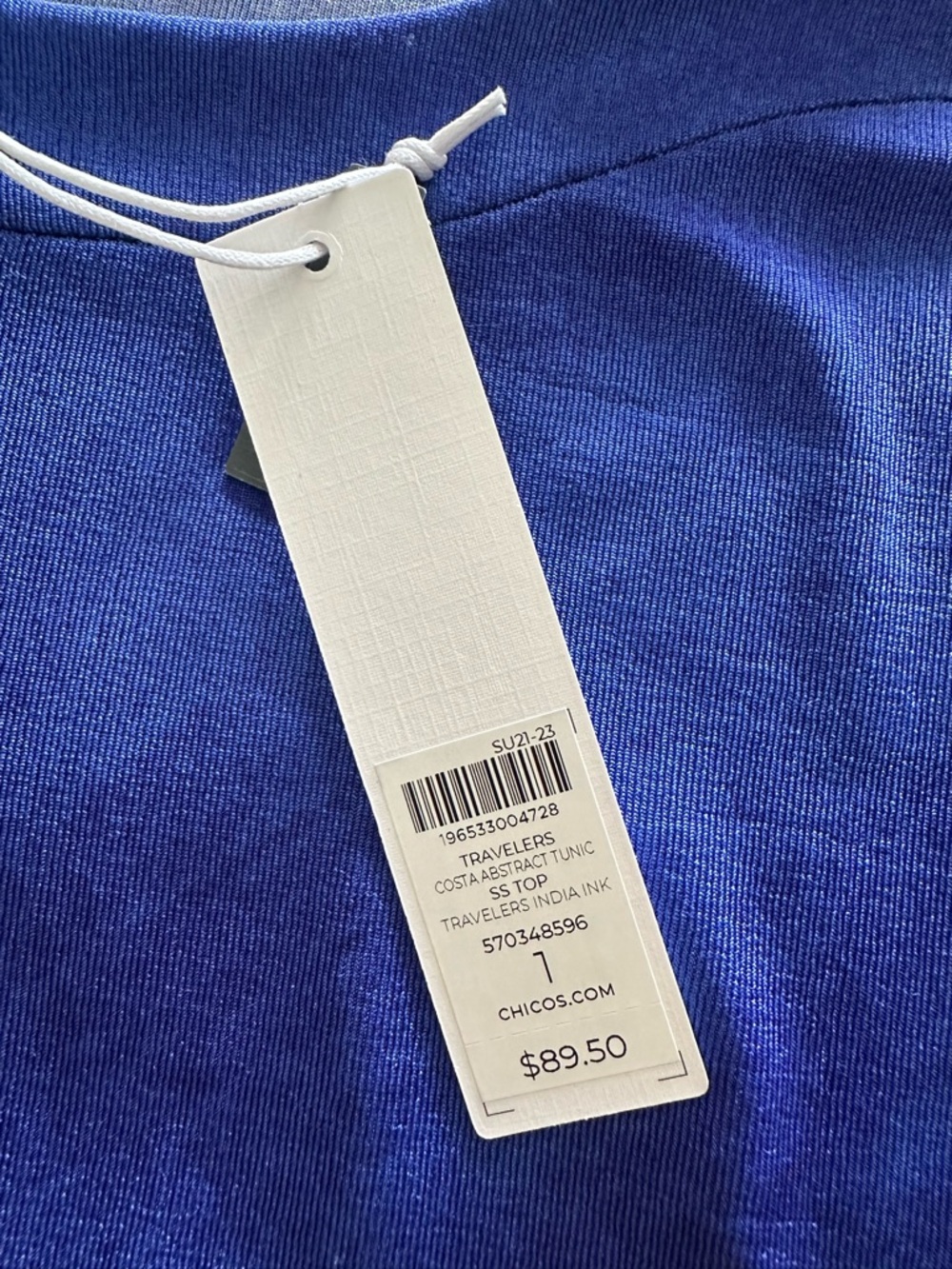 Chico's NWT color block sleeveless tunic top, size medium (1) - Picture 6 of 10